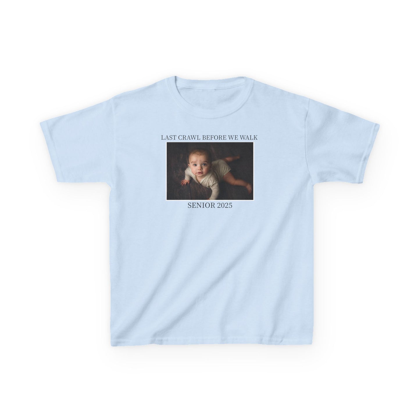 Custom Photo Senior Baby Tee, Last Crawl Before We Walk Grad Baby Tee, Sorority Bar Crawl Shirt, Custom Bar Crawl Tshirt,Custom Photo shirt