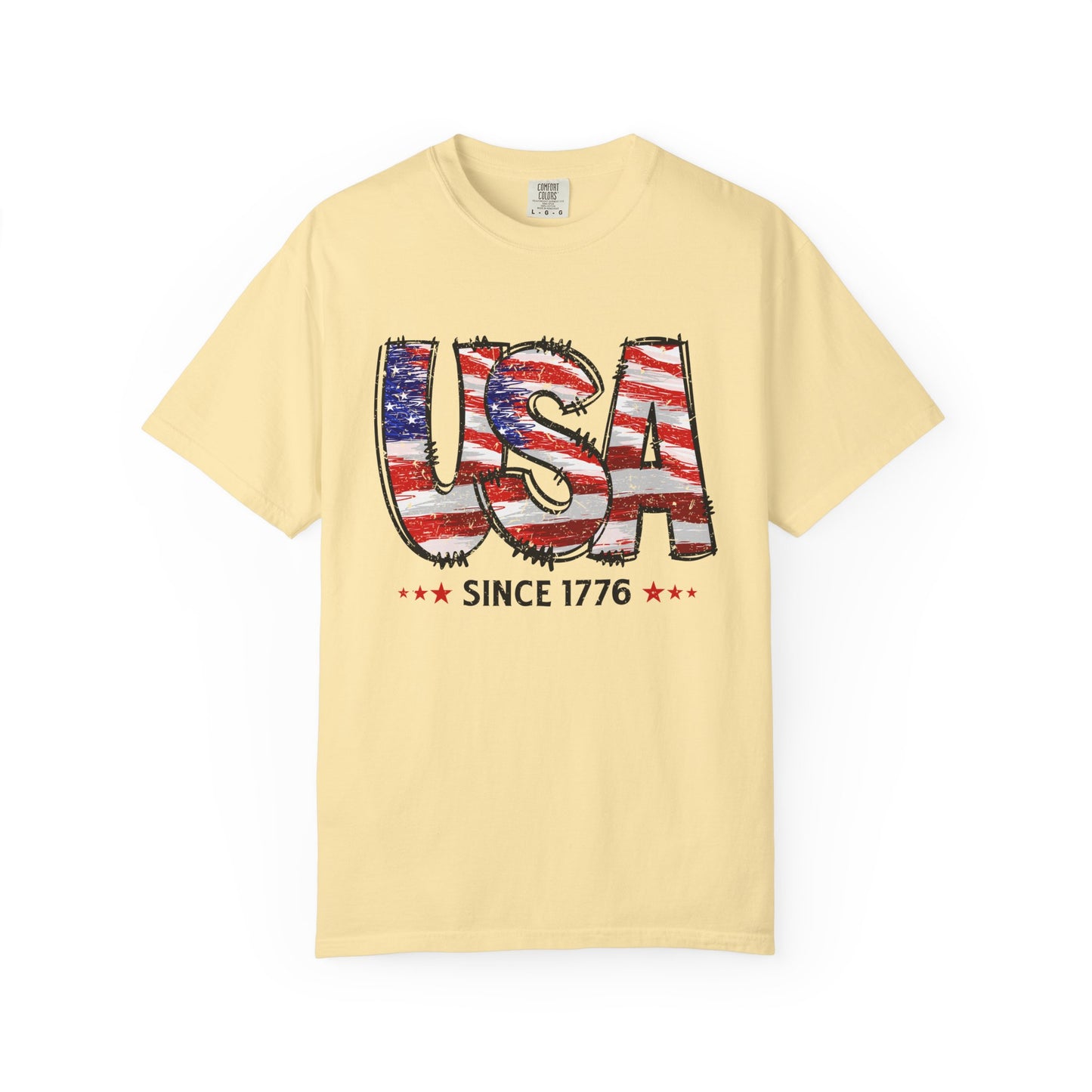 Comfort Color USA Shirt, Independent Day Shirt, USA 1776 Top, Gift For Her, Valentine's Day Shirt, America Shirt, 4th of July Tee,