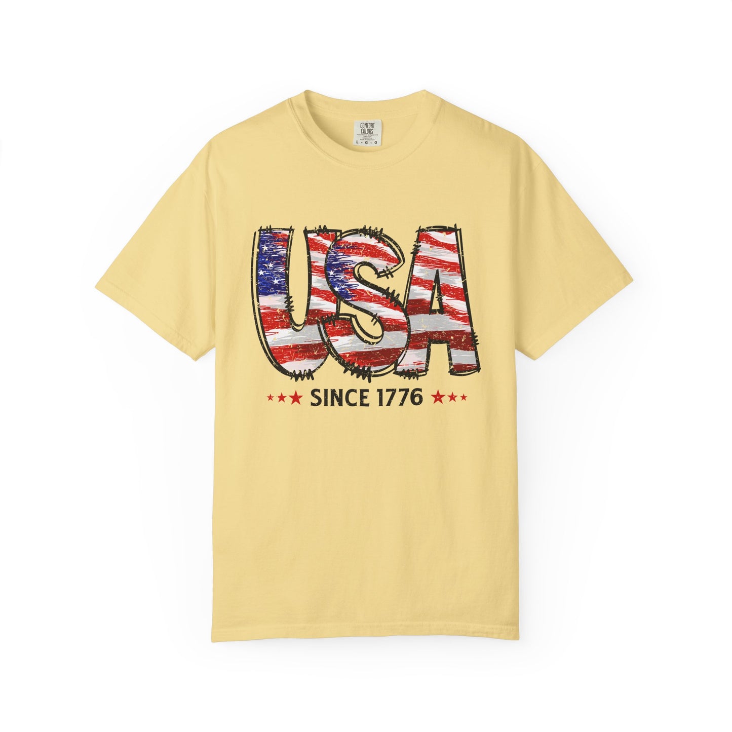 Comfort Color USA Shirt, Independent Day Shirt, USA 1776 Top, Gift For Her, Valentine's Day Shirt, America Shirt, 4th of July Tee,