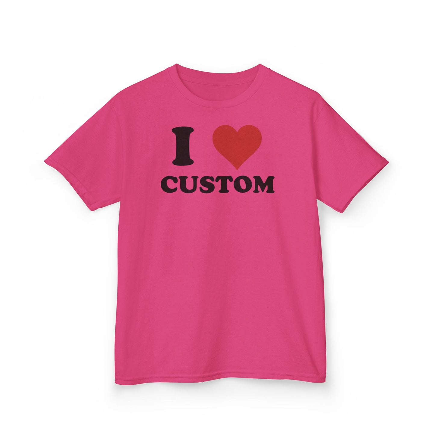 I Love Custom Baby Tee, Custom 90s TShirt, Custom 90s TShirt, Trendy Y2K Clothing, I Heart Custom Shirt, Personalized Text Baby Tee