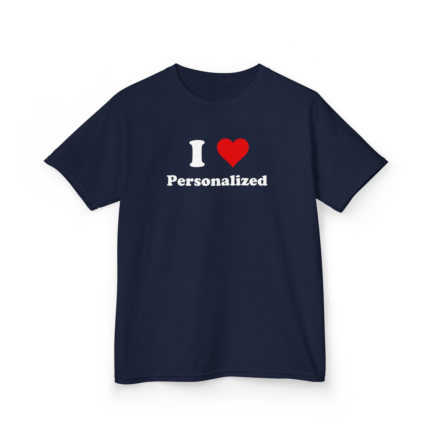 I Love Custom Baby Tee,I Heart Custom shirt, Personalized women fitted tee, Custom 90s TShirt,Personalized custom T-Shirt,Custom Y2K TShirt,