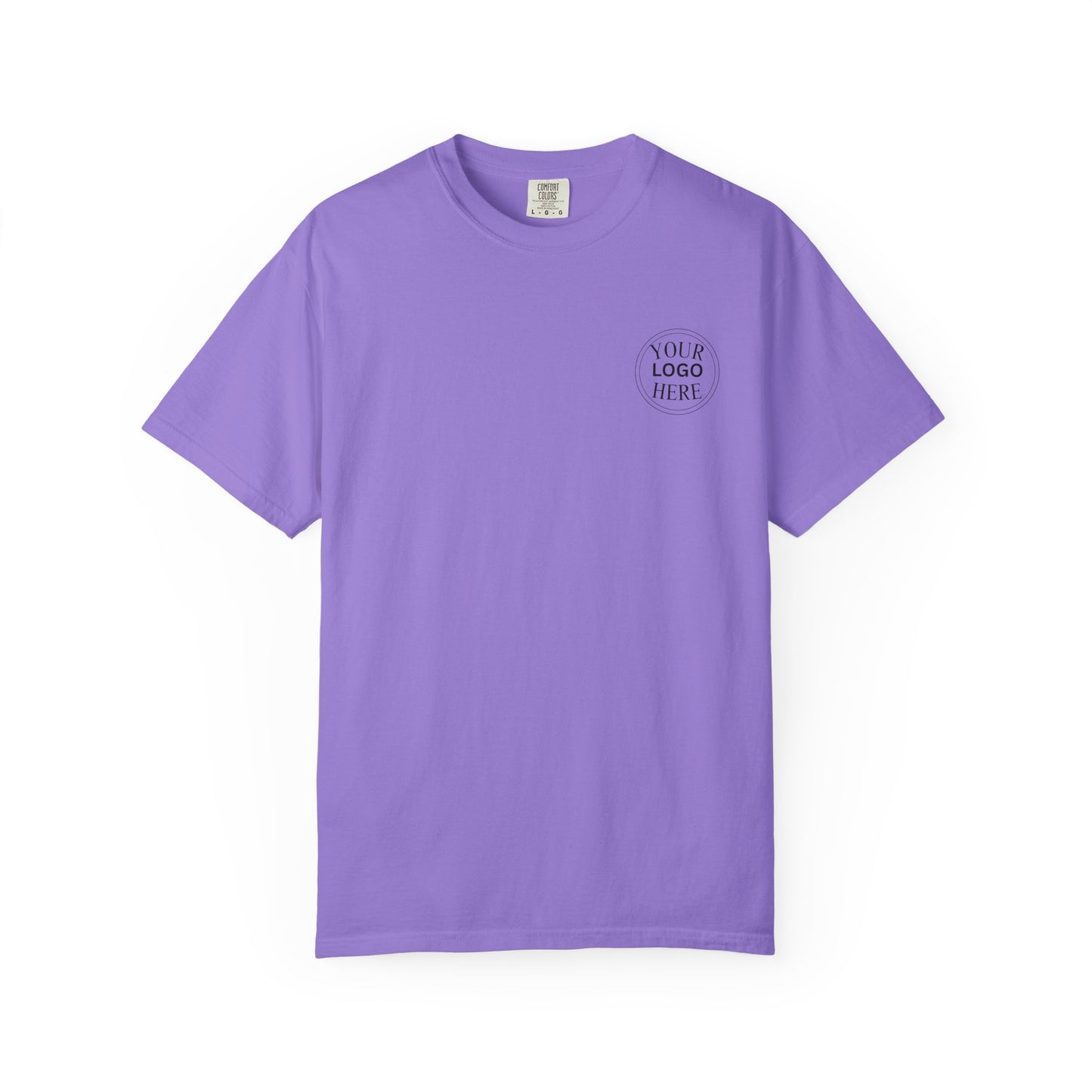 Custom Comfort Colors® Your Logo Here Shirt, Sports Team Logo Clothing Gift, Business Logo Pocket Outfit, Personalized Company Logo Tee,