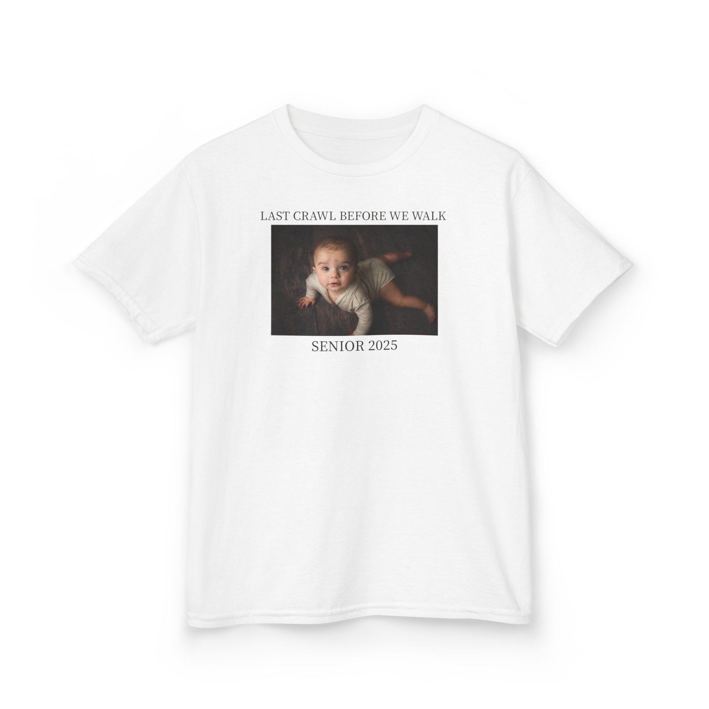 Custom Photo Senior Baby Tee, Last Crawl Before We Walk Grad Baby Tee, Sorority Bar Crawl Shirt, Custom Bar Crawl Tshirt,Custom Photo shirt