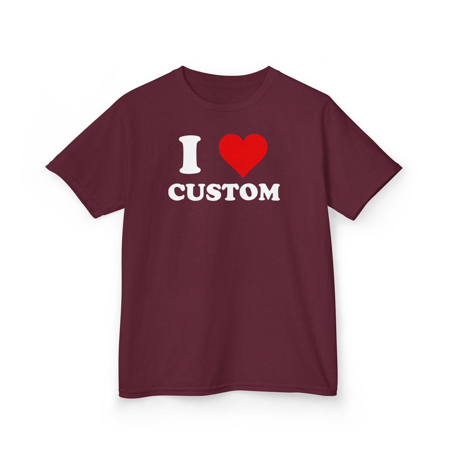I Love Custom Baby Tee, Personalized Y2K T-Shirt, Trendy Y2K Clothing, Custom 90s TShirt, Custom I Heart Baby T, I Heart T Shirt Custom,