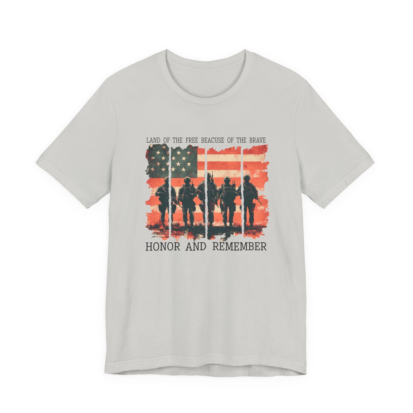 Memorial Day Shirt, American Flag Heart Shirt, Army Shirt, Patriotic American Flag Shirt,Land of the brave Shirt, Heart Memorial Day Shirt,