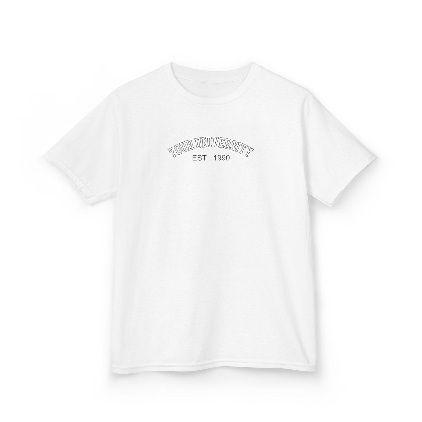 Personalized University Baby Tee, Personalized University Name Shirt, personalized text shirt, Custom Text Shirt, Graduation shirt, Crop Top