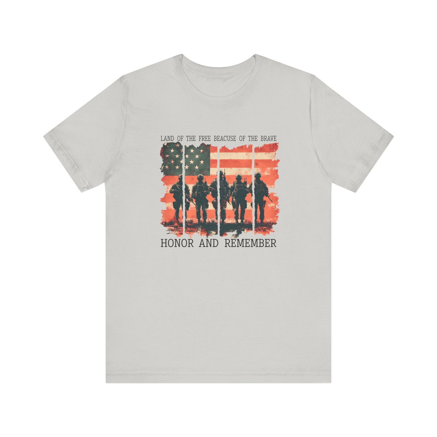 Memorial Day Shirt, American Flag Heart Shirt, Army Shirt, Patriotic American Flag Shirt,Land of the brave Shirt, Heart Memorial Day Shirt,
