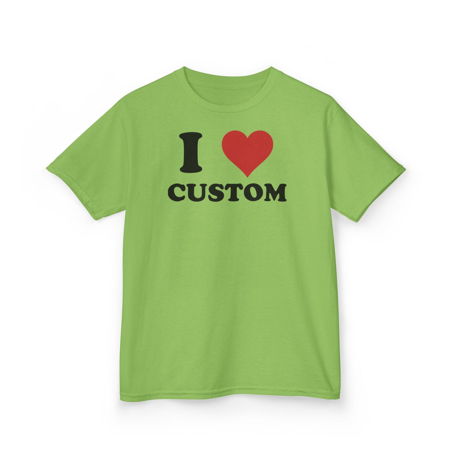 I Love Custom Baby Tee, Custom 90s TShirt, Custom 90s TShirt, Trendy Y2K Clothing, I Heart Custom Shirt, Personalized Text Baby Tee