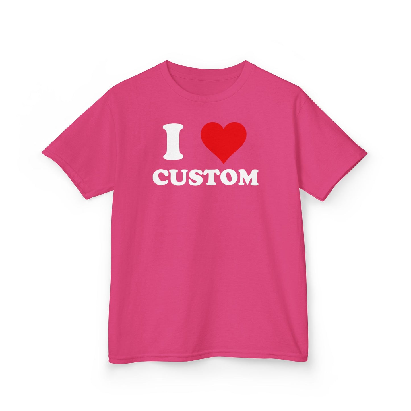 I Love Custom Baby Tee, Personalized Y2K T-Shirt, Trendy Y2K Clothing, Custom 90s TShirt, Custom I Heart Baby T, I Heart T Shirt Custom,