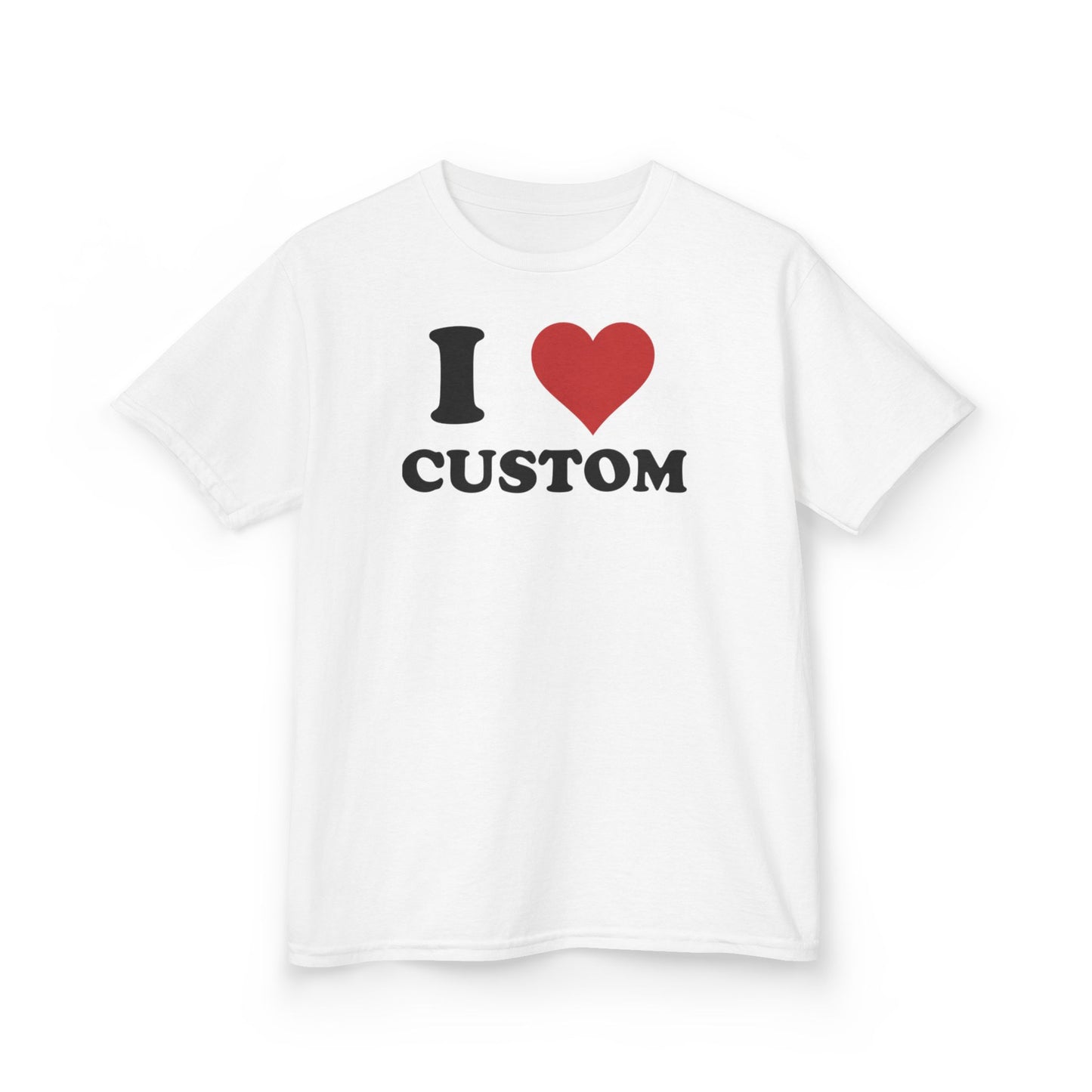 I Love Custom Baby Tee, Personalized Y2K T-Shirt, Trendy Y2K Clothing, Custom 90s TShirt, Custom I Heart Baby T, I Heart T Shirt Custom,