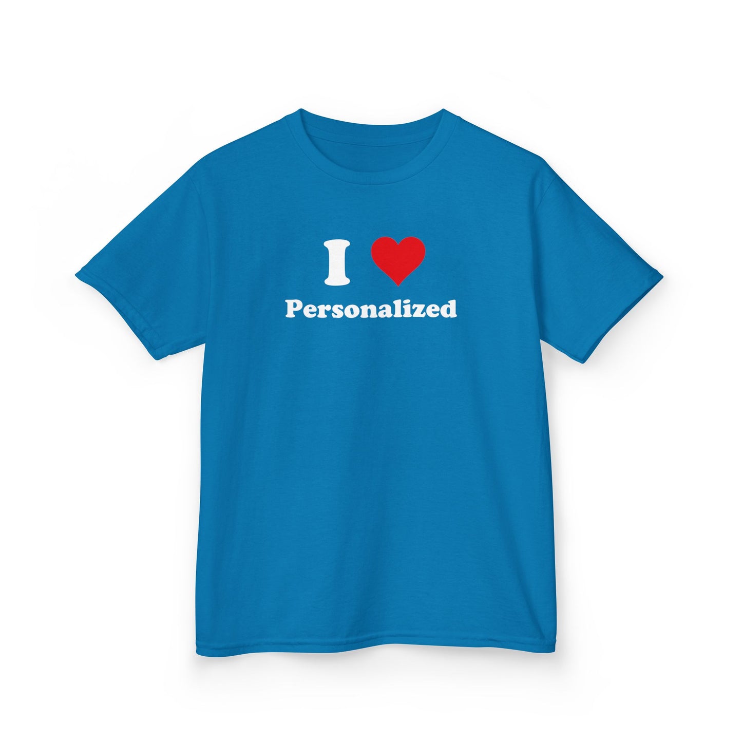 I Love Custom Baby Tee,I Heart Custom shirt, Personalized women fitted tee, Custom 90s TShirt,Personalized custom T-Shirt,Custom Y2K TShirt,