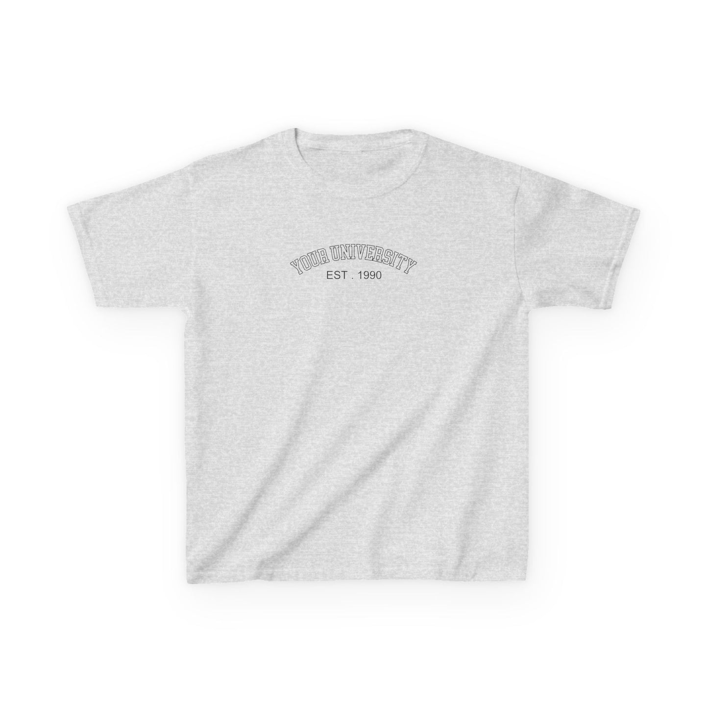 Personalized University Baby Tee, Personalized University Name Shirt, personalized text shirt, Custom Text Shirt, Graduation shirt, Crop Top