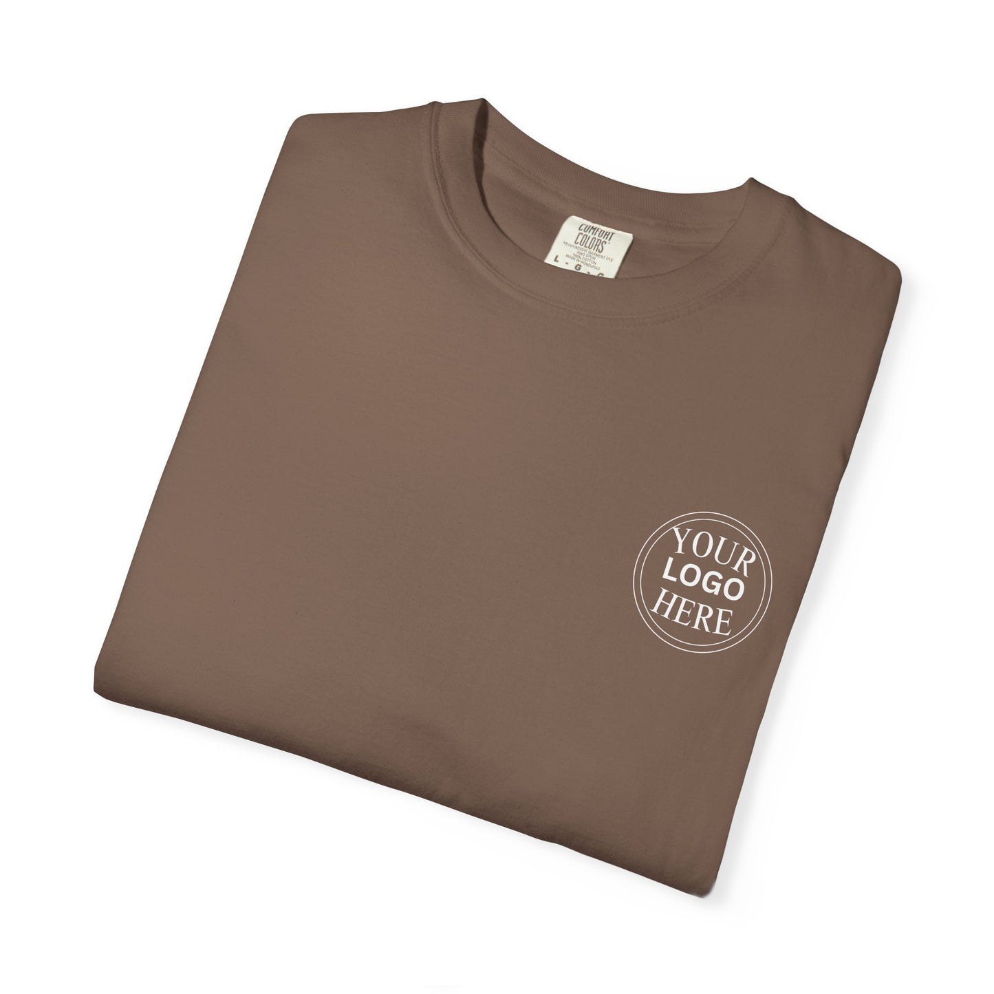 Custom Comfort Colors® Your Logo Here Shirt, Sports Team Logo Clothing Gift, Business Logo Pocket Outfit, Personalized Company Logo Tee,