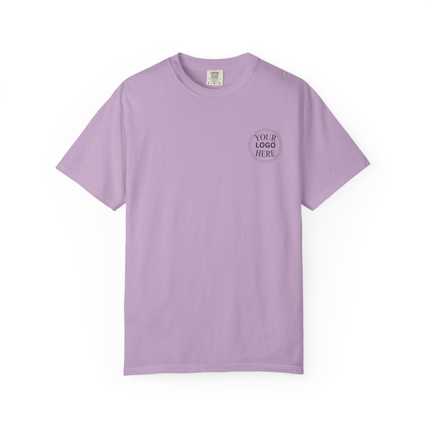 Custom Comfort Colors® Your Logo Here Shirt, Sports Team Logo Clothing Gift, Business Logo Pocket Outfit, Personalized Company Logo Tee,