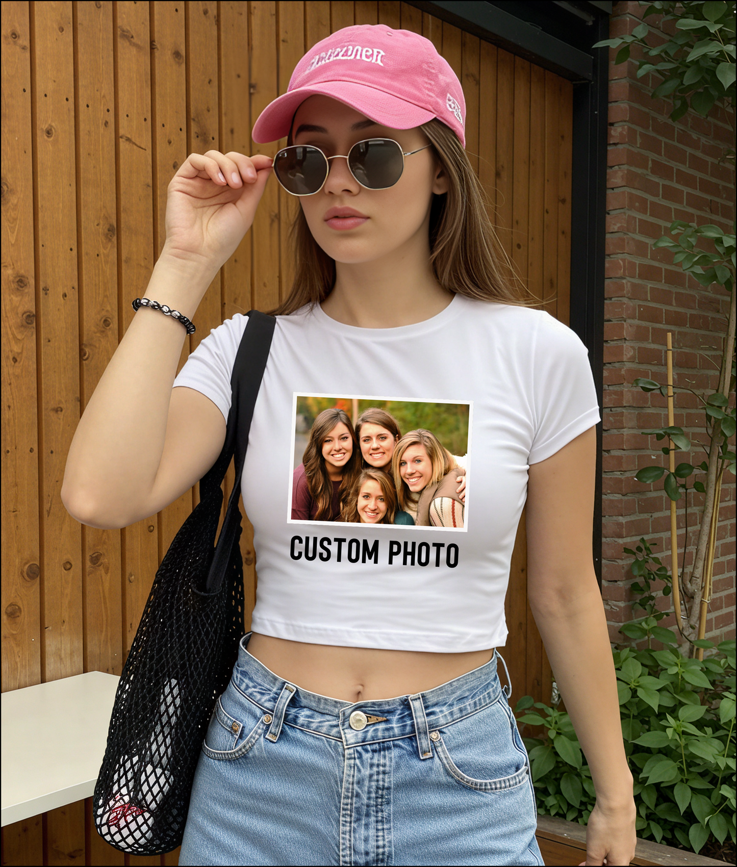 Custom Photo Baby Tee, Personalized baby tee, Personalized photo Shirt, Photo Tee, Y2K TShirt, Picture Shirt, Baby tee custom photo, Gift