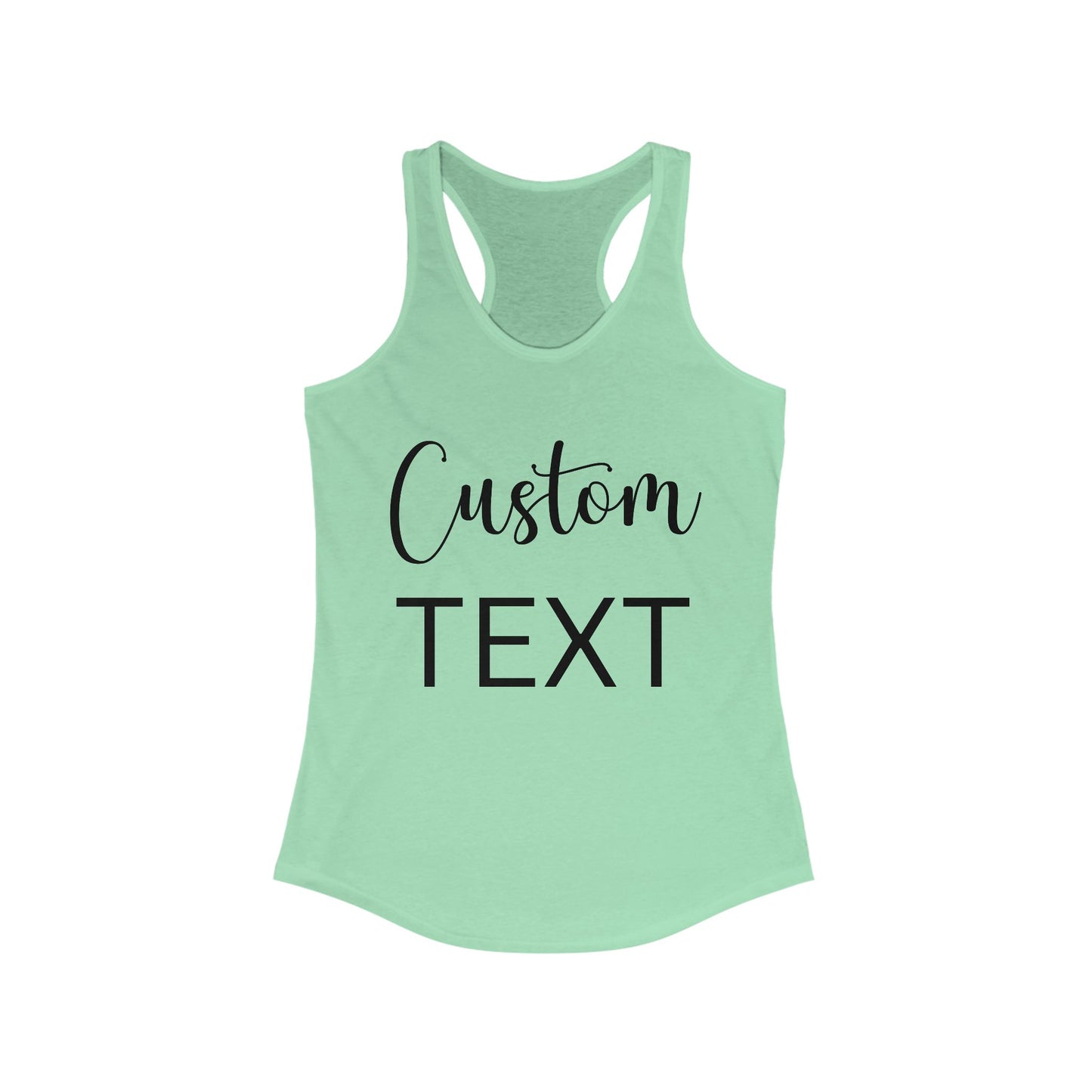 Custom Text Tank Top, Personalized Workout Tanks for Women, Workout Tank Custom Text, Custom Ladies Tank Tops,  Soft Custom Tank,