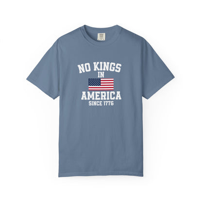 Personalized No Kings in America T Shirt, Democracy Tee, Patriotic Tee , personalized T shirt, 4th July Custom shirt, Liberal Shirt