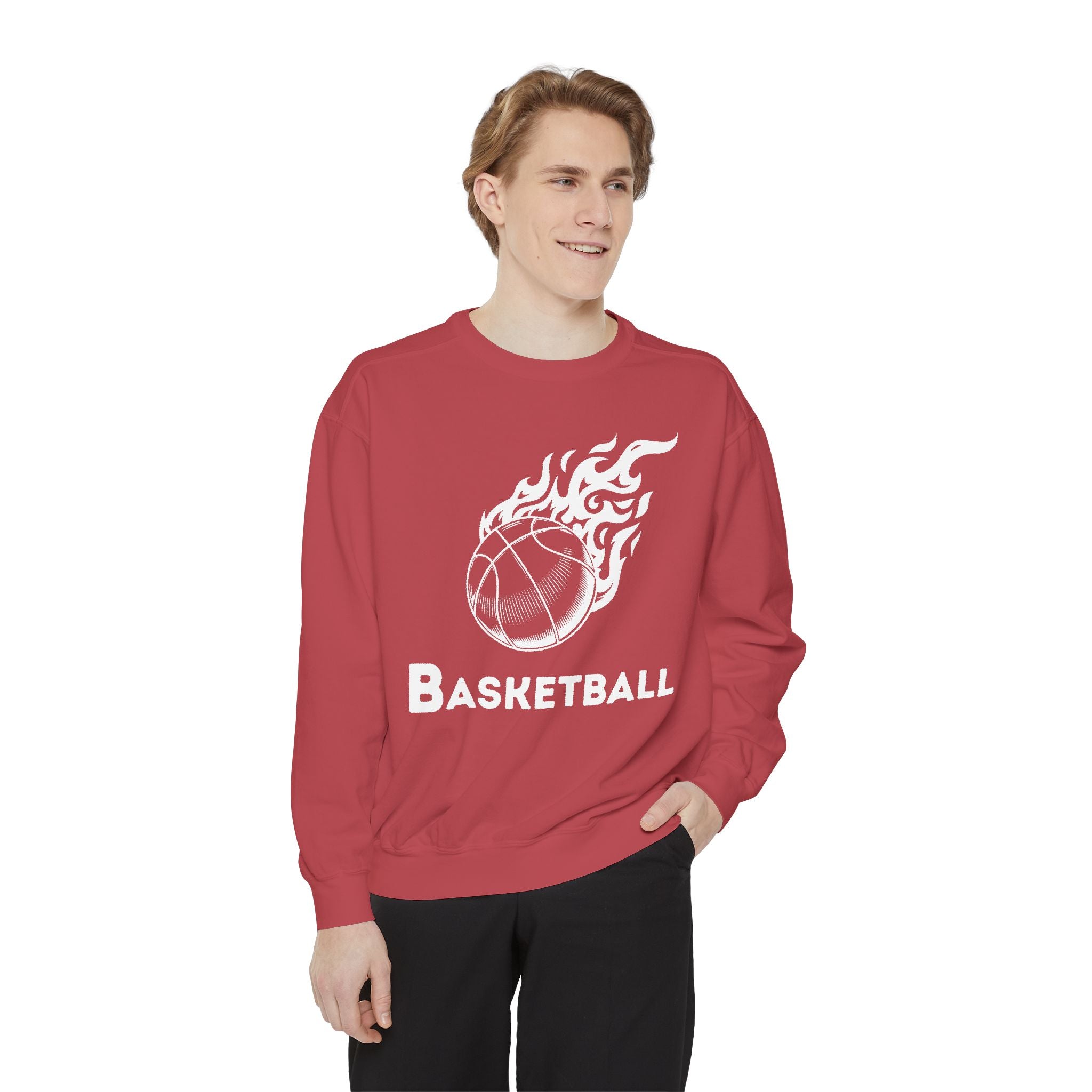 Basketball Player Sweatshirt,Basketball with Ball Sweater, Personalized Sports Outfit, Basketball MOM Gift , BAsketball Sweatshirt