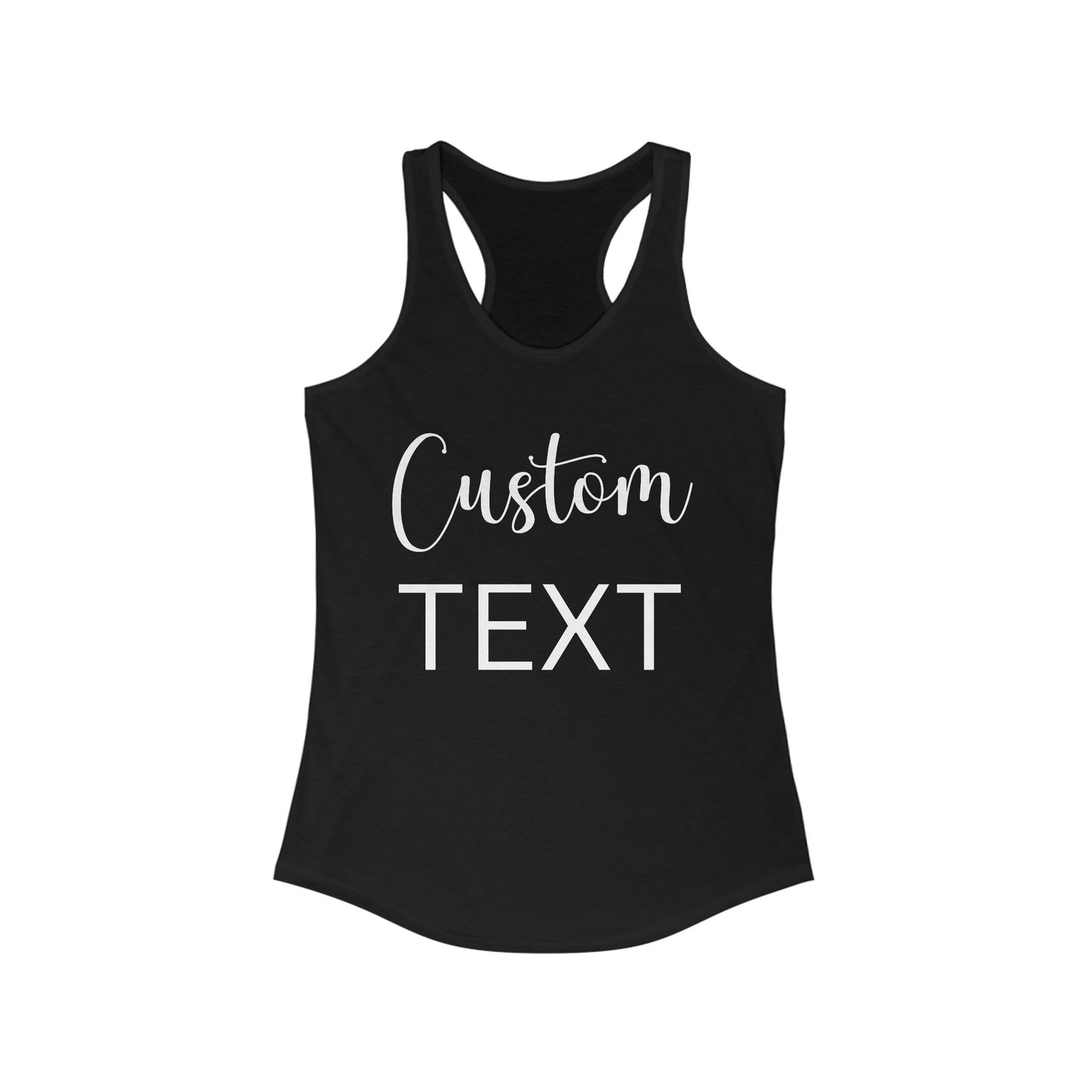 Custom Text Tank Top, Personalized Workout Tanks for Women, Workout Tank Custom Text, Custom Ladies Tank Tops,  Soft Custom Tank,