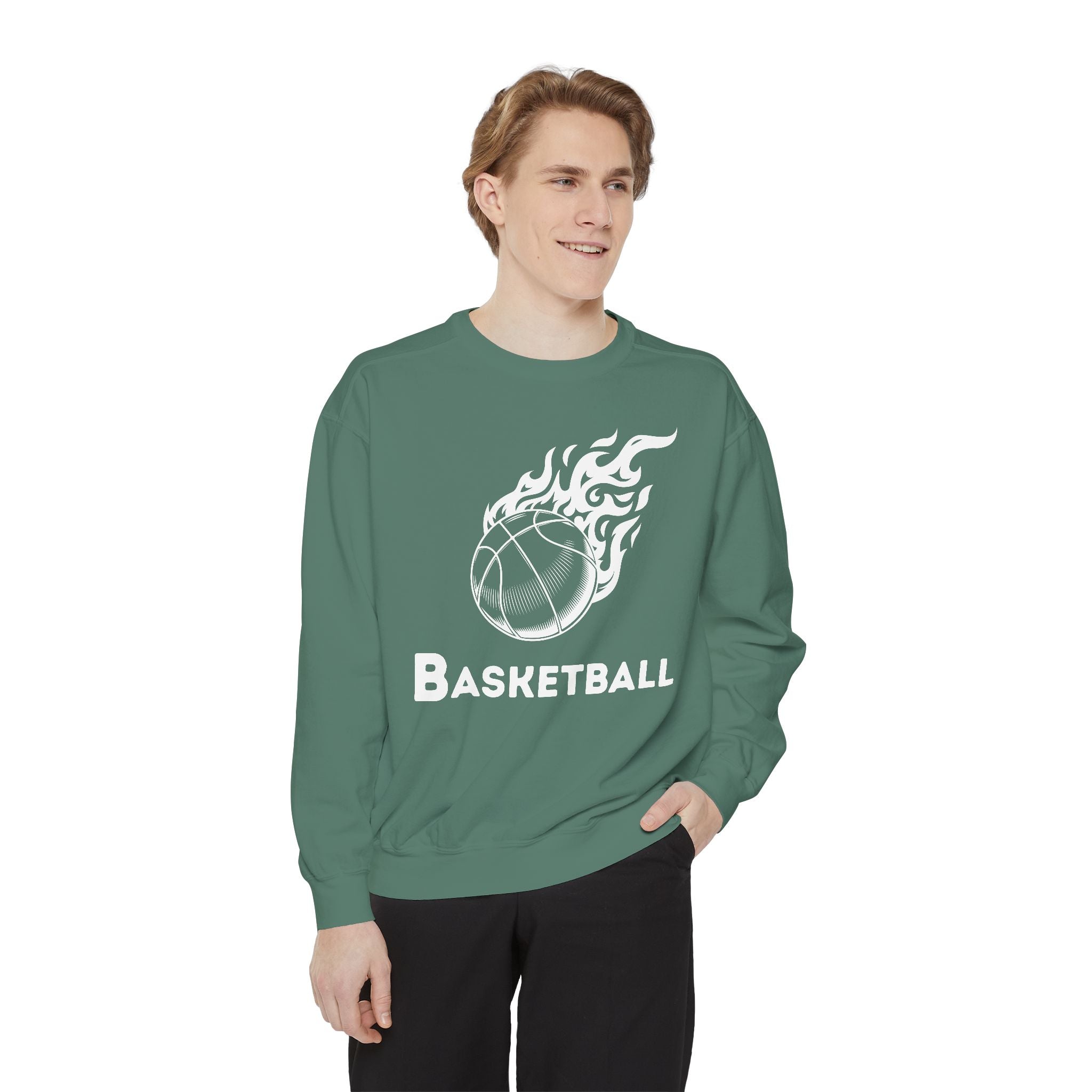 Basketball Player Sweatshirt,Basketball with Ball Sweater, Personalized Sports Outfit, Basketball MOM Gift , BAsketball Sweatshirt