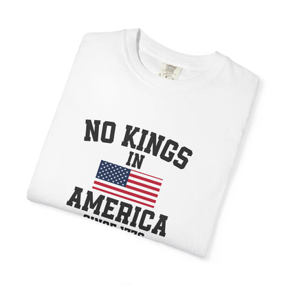 Personalized No Kings in America T Shirt, Democracy Tee, Patriotic Tee , personalized T shirt, 4th July Custom shirt, Liberal Shirt
