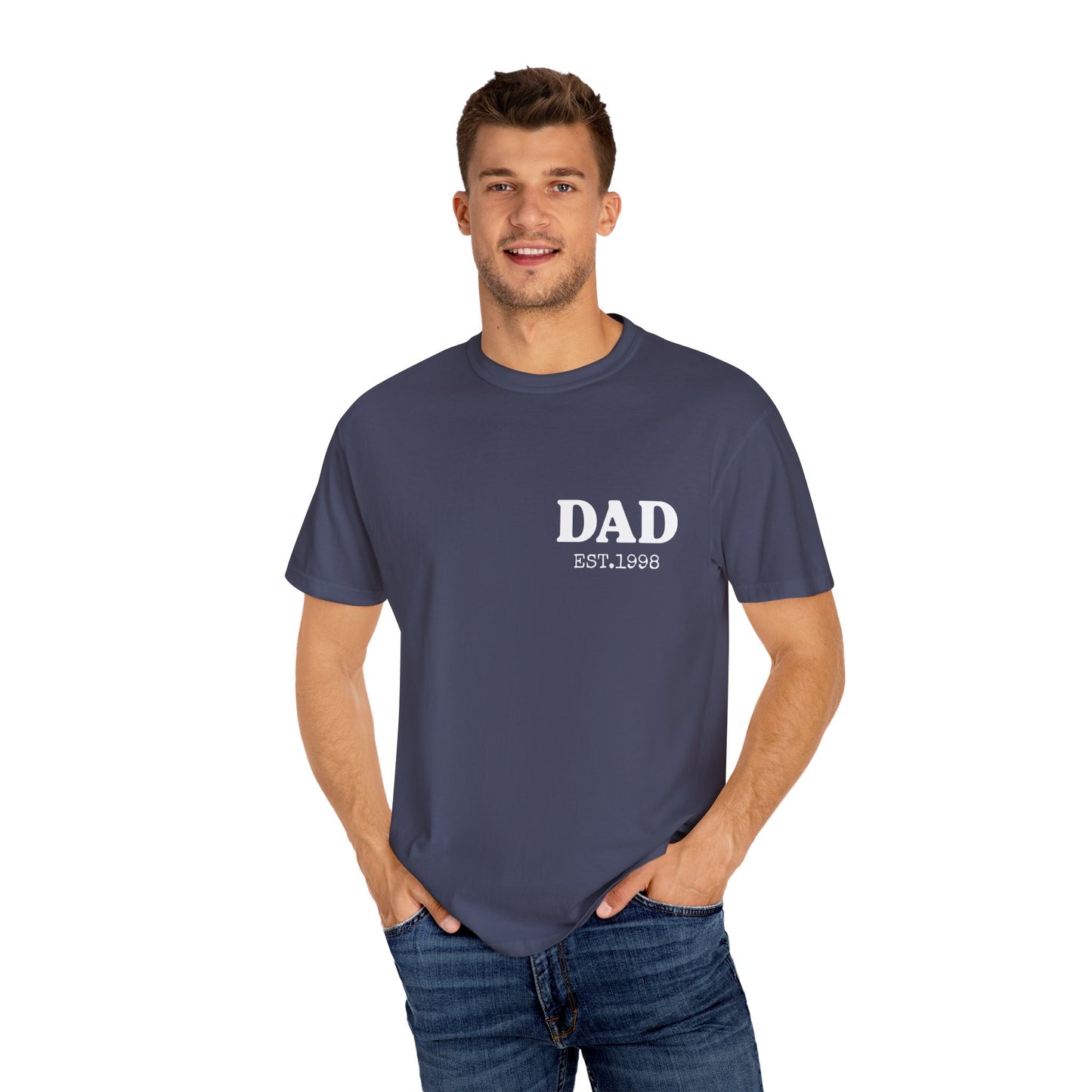 Dad Est Year Shirt,  Birthday Gift for Daddy, New Dad Gift Idea,Matching Dad & Daughter, Fathers Day Gifts from Daughter, Dad of Girls Tee