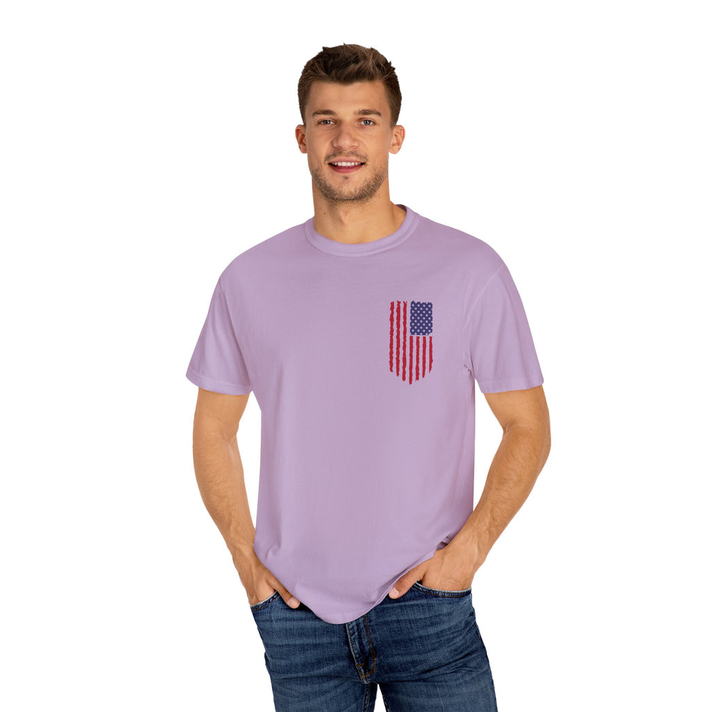 Comfort Colors Men's American Flag  Shirt, American flag 4th of July shirt,  Men's American Flag Shirt, Patriotic Shirt, USA Flag Tee,