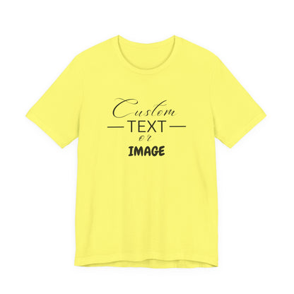 Custom Bell Canvas T Shirt, Personalized Bella Shirt, Custom Unisex Shirts, Custom Shirt, T-Shirt, Custom Logo Shirts, Customizable Business