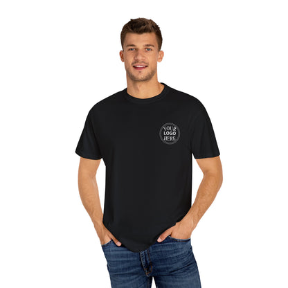 Custom Comfort Colors® Your Logo Here Shirt, Sports Team Logo Clothing Gift, Business Logo Pocket Outfit, Personalized Company Logo Tee,