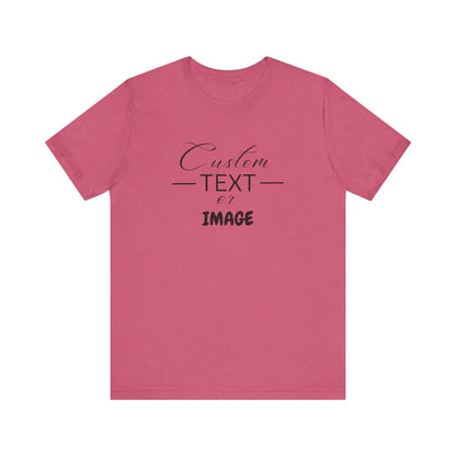Custom Bell Canvas T Shirt, Personalized Bella Shirt, Custom Unisex Shirts, Custom Shirt, T-Shirt, Custom Logo Shirts, Customizable Business