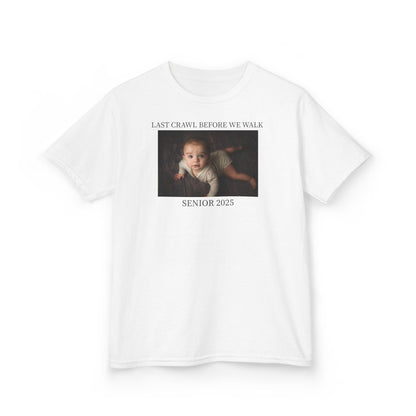 Last Crawl Before We Walk Grad Baby Tee, Personalized Graduation Gift, Gift for her, Graduation 2025,Sorority Grad,Custom Graduate Y2K Shirt
