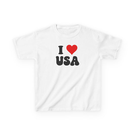 I Love USA T-Shirt, Patriotic Tee, American Flag Shirt, USA Pride, Fourth of July, USA Gift, America Lover,  Red White Blue, gift for her
