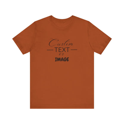 Custom Bell Canvas T Shirt, Personalized Bella Shirt, Custom Unisex Shirts, Custom Shirt, T-Shirt, Custom Logo Shirts, Customizable Business