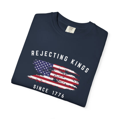 Rejecting Kings Shirt, personalized 4th July independent shirt, Since 1776 Shirt,No Kings In America Shirt,Pro Democracy Shirt,gift for her