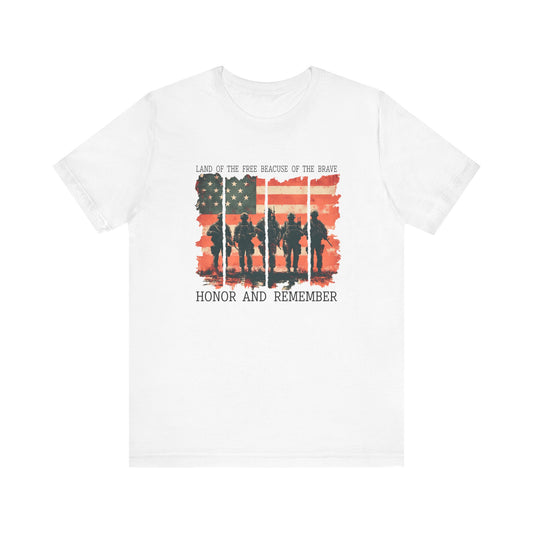 Memorial Day Shirt, American Flag Heart Shirt, Army Shirt, Patriotic American Flag Shirt,Land of the brave Shirt, Heart Memorial Day Shirt,