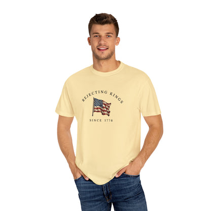Comfort Colors® Rejecting Kings Since 1776 Protest Shirt, Anti Authoritarianism Shirt,  Pro Democracy Shirt, 4th July America Shirt, gift