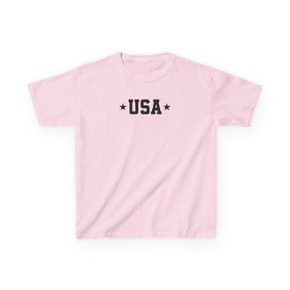USA (Block Font - Two Stars), Personalized kids shirt, Usa peronalized baby tee,Fourth of July Tee ,Patriotic Shirt,Kids 4th of July Shirts
