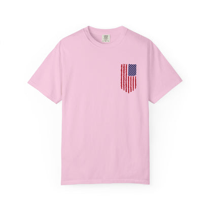 Comfort Colors Men's American Flag  Shirt, American flag 4th of July shirt,  Men's American Flag Shirt, Patriotic Shirt, USA Flag Tee,
