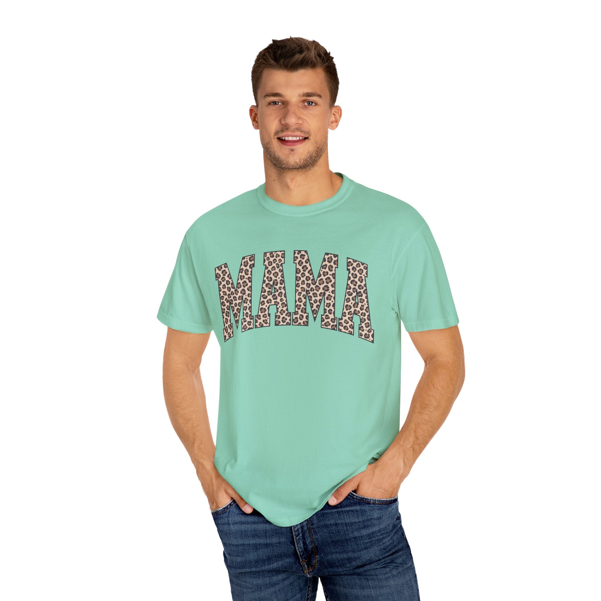 Comfort Colors® Leopard Mama Shirt, Gift For Mom, Mama Shirt, Mothers Day Gift, Gift For Mom, new mama gift, gift for her, gift for him