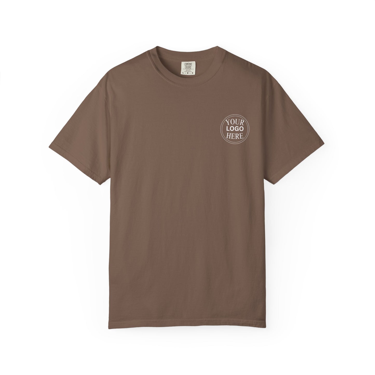 Custom Comfort Colors® Your Logo Here Shirt, Sports Team Logo Clothing Gift, Business Logo Pocket Outfit, Personalized Company Logo Tee,