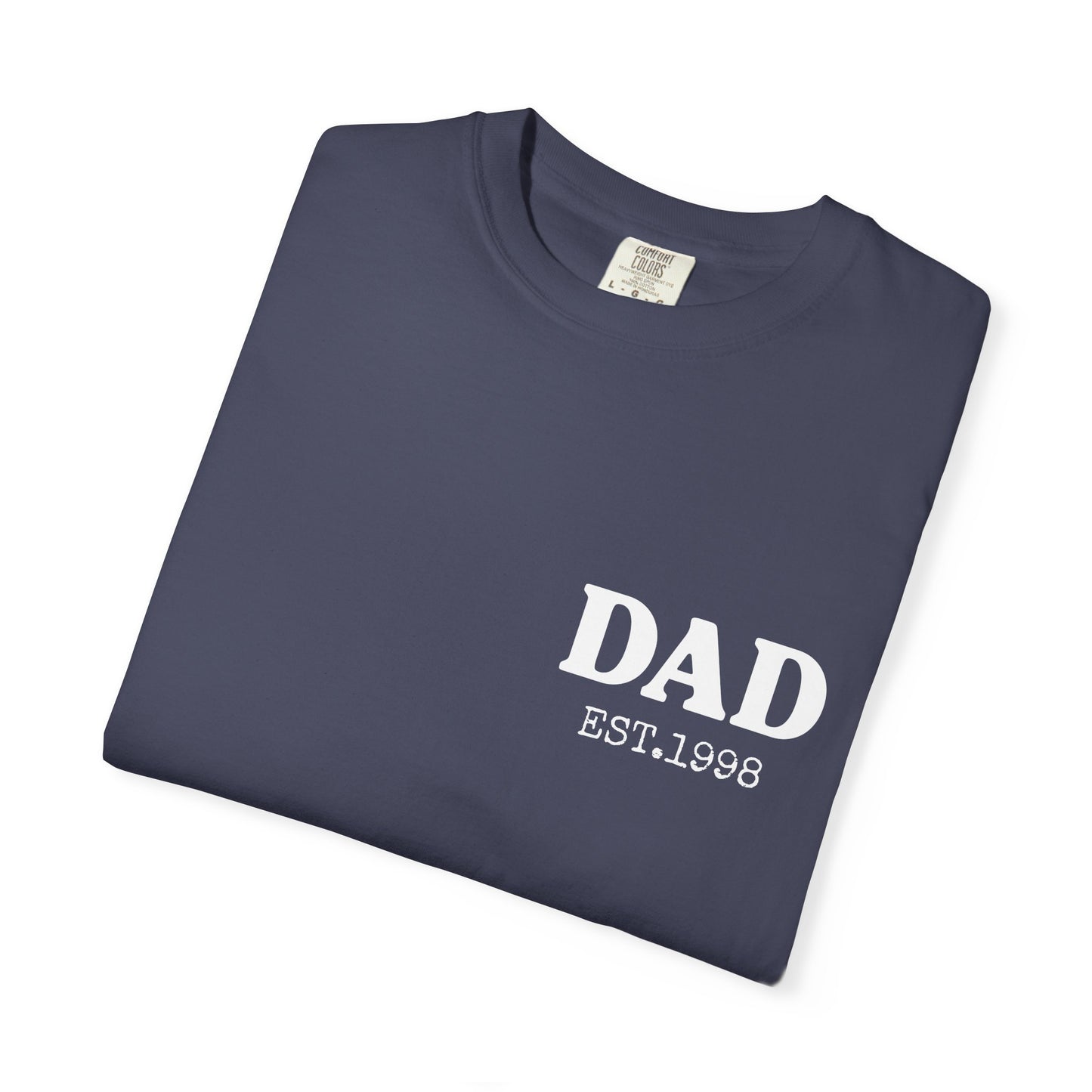 Dad Est Year Shirt,  Birthday Gift for Daddy, New Dad Gift Idea,Matching Dad & Daughter, Fathers Day Gifts from Daughter, Dad of Girls Tee