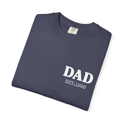 Dad Est Year Shirt,  Birthday Gift for Daddy, New Dad Gift Idea,Matching Dad & Daughter, Fathers Day Gifts from Daughter, Dad of Girls Tee
