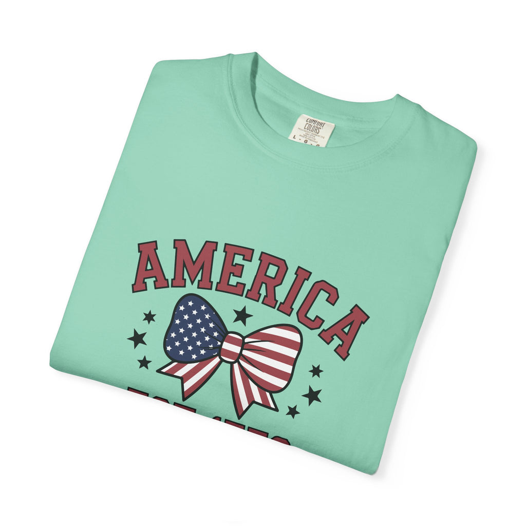 Comfort Colors USA Shirt, 4th of July shirt, America est 1776 shirt, red white blue shirt, summer patriotic shirt for women, gift fo her