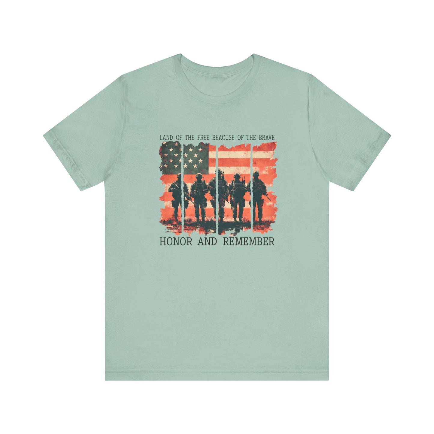 Memorial Day Shirt, American Flag Heart Shirt, Army Shirt, Patriotic American Flag Shirt,Land of the brave Shirt, Heart Memorial Day Shirt,