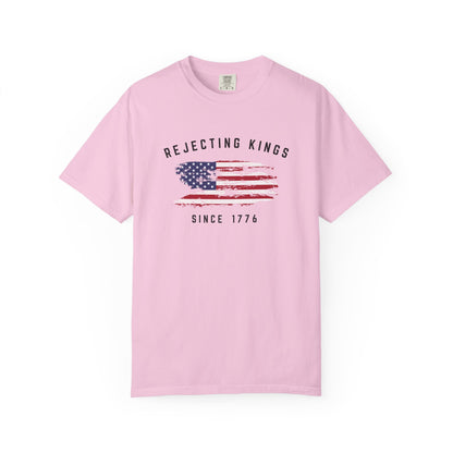 Rejecting Kings Shirt, personalized 4th July independent shirt, Since 1776 Shirt,No Kings In America Shirt,Pro Democracy Shirt,gift for her