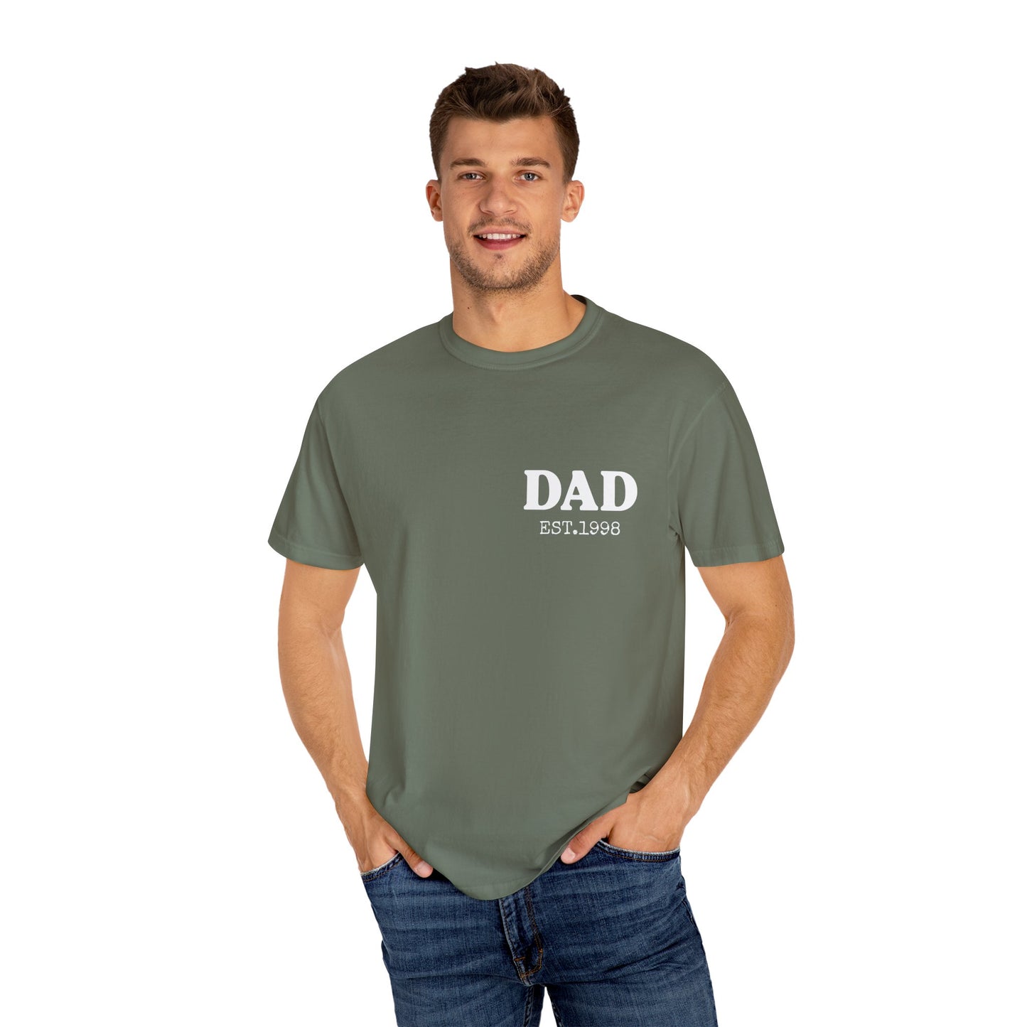 Dad Est Year Shirt,  Birthday Gift for Daddy, New Dad Gift Idea,Matching Dad & Daughter, Fathers Day Gifts from Daughter, Dad of Girls Tee