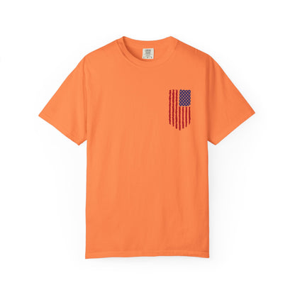 Comfort Colors Men's American Flag  Shirt, American flag 4th of July shirt,  Men's American Flag Shirt, Patriotic Shirt, USA Flag Tee,