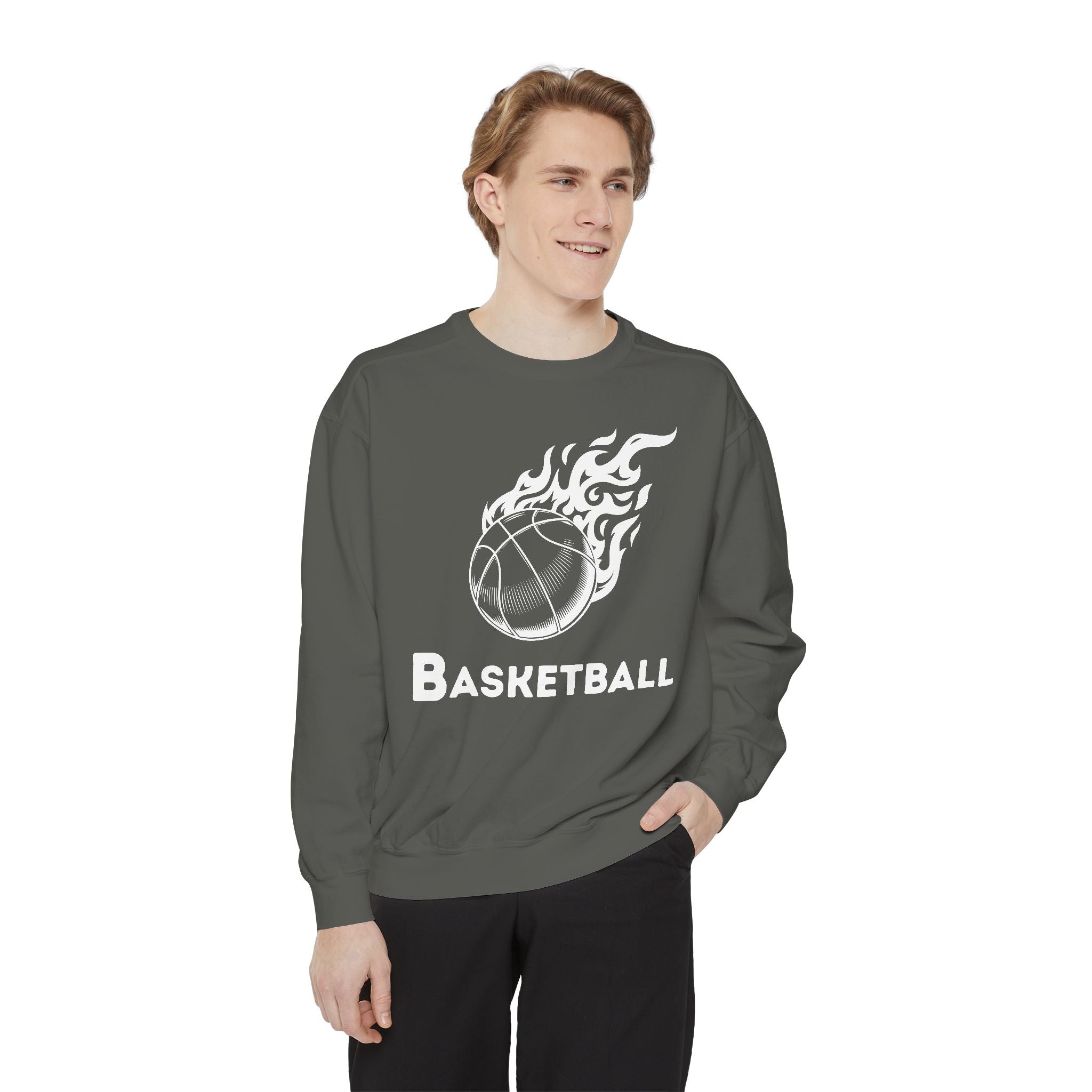 Basketball Player Sweatshirt,Basketball with Ball Sweater, Personalized Sports Outfit, Basketball MOM Gift , BAsketball Sweatshirt