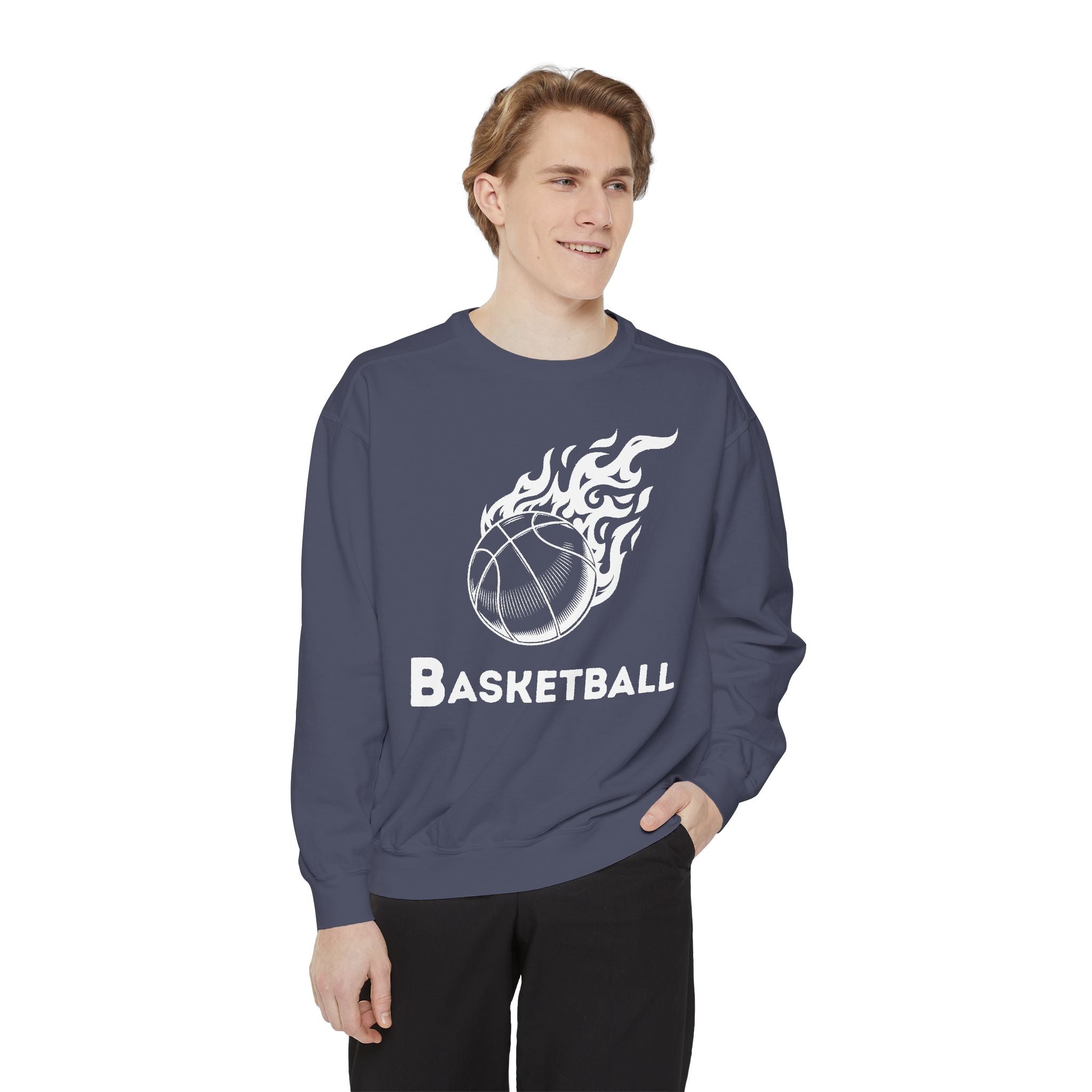 Basketball Player Sweatshirt,Basketball with Ball Sweater, Personalized Sports Outfit, Basketball MOM Gift , BAsketball Sweatshirt