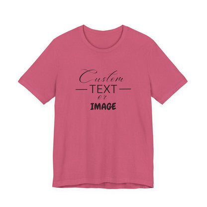 Custom Bell Canvas T Shirt, Personalized Bella Shirt, Custom Unisex Shirts, Custom Shirt, T-Shirt, Custom Logo Shirts, Customizable Business